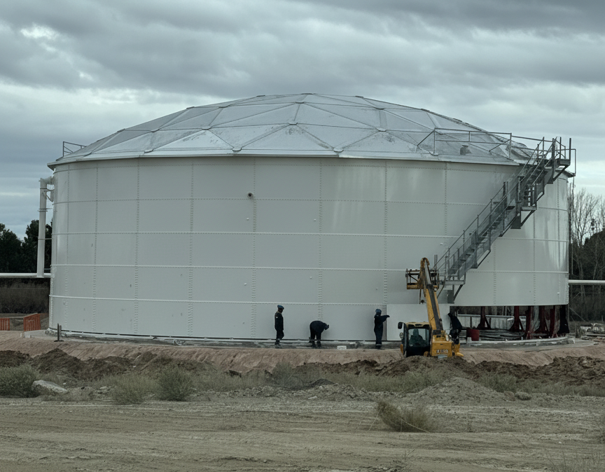 Bolted steel tanks for storage